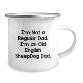 Unique Old English SheepDog Dad Gifts for Men Birthday Camping Mug - Image 2